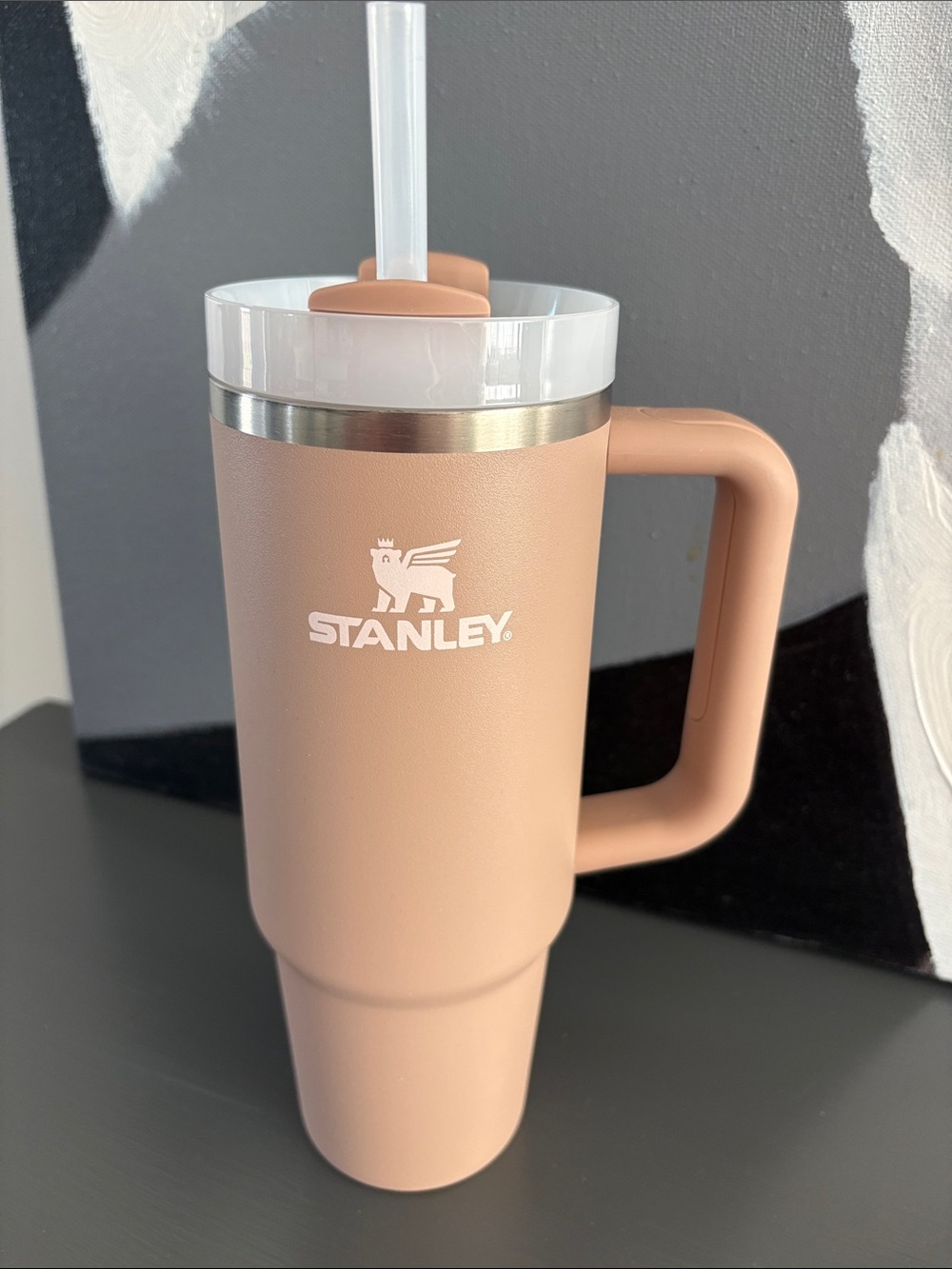 Stanley Almond Rose 30 oz Insulated Travel Tumbler